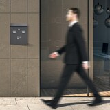 thumbnail of Relaxdays Wandaschenbecher für draußen, abschließbar, Metall, Aschenbecher Wandmontage, HBT: 30 x 26 x 9,5 cm, anthrazit