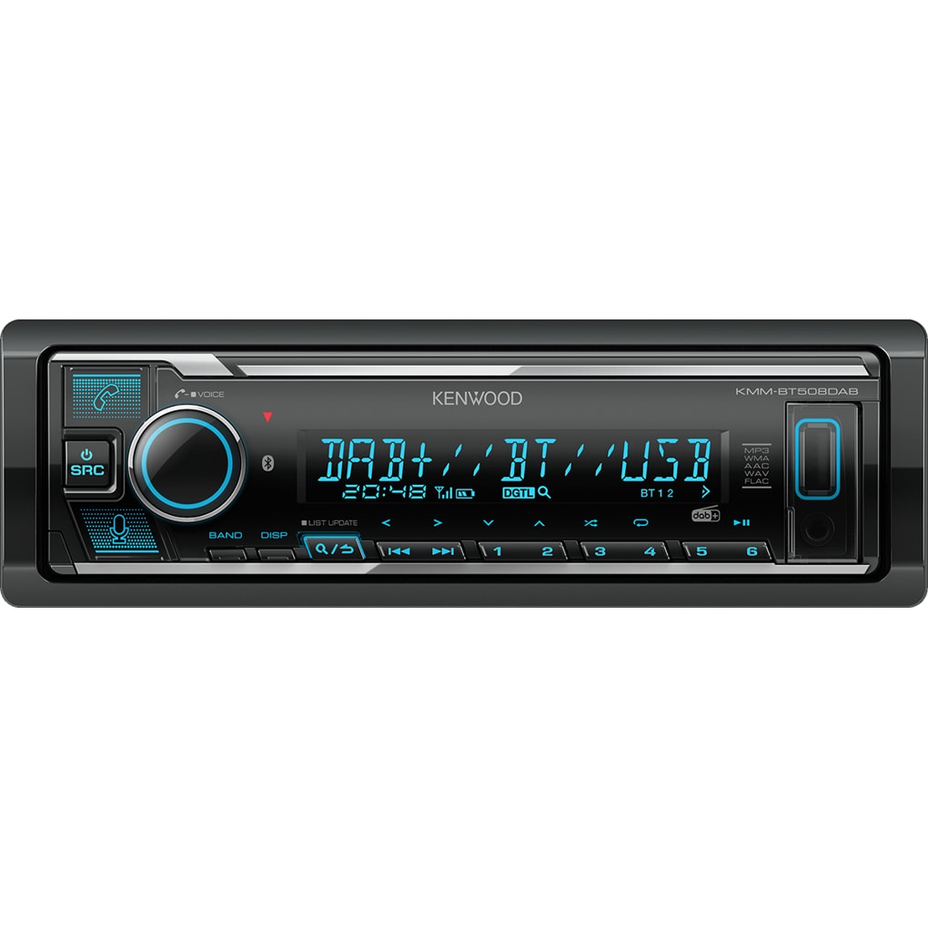 Kenwood Electronics KMM-BT508DAB Auto Media-Receiver Schwarz 200 W Bluetooth