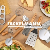 thumbnail of Set van 2 Fackelmann schuimspanen van 32 cm in Elemental roestvrij staal