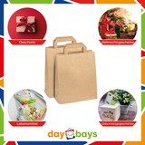 thumbnail of DayBays 1000 Stk. Papiertüten 18+8x22 cm Braun mit Flachhenkel