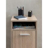 thumbnail of Rollcontainer Sonoma 33x60x38cm Schubladenschrank Büro, Schreibtischcontainer mit Tür & Ablage, Bürocontainer mit Rollen, Kleiner