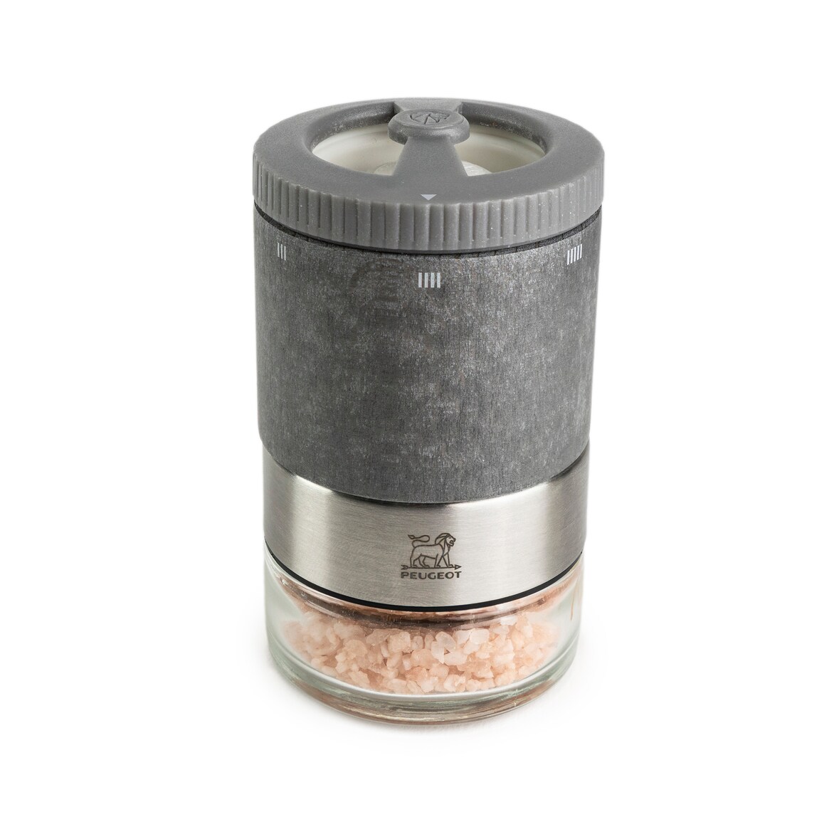 PEUGEOT Salzmühle MAESTRO 11cm Salzbar Zirkonia-Mahlwerk Buchenholz Glas