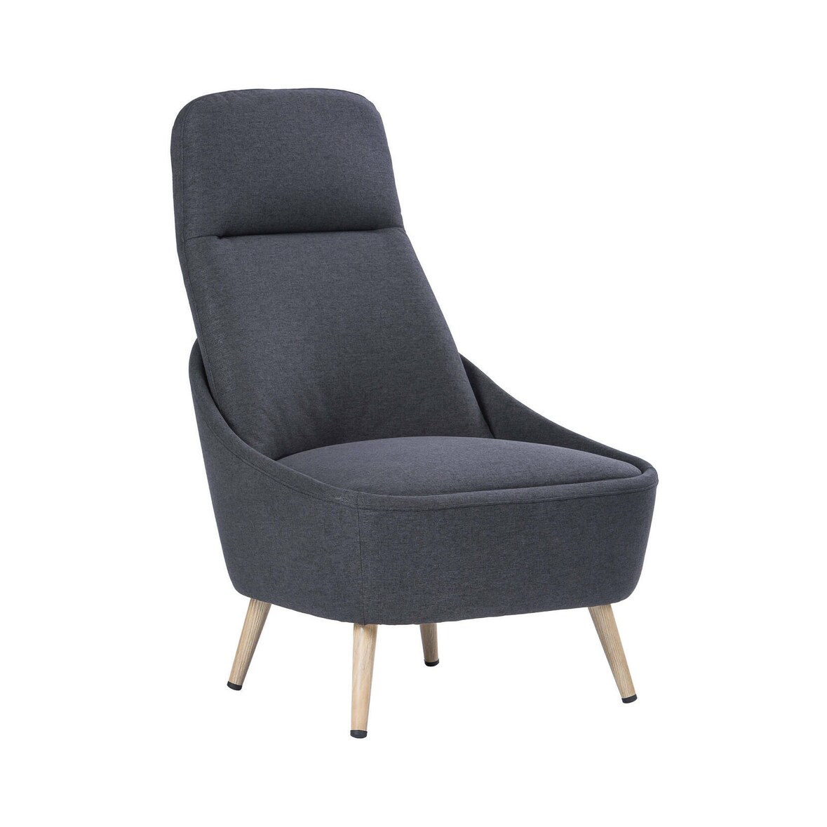 Dmora Bürostuhl Dcelli, Büro-Wartestuhl, Ergonomischer Wartestuhl, 77x65h100 cm, Anthrazit