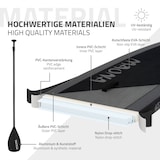thumbnail of ECD Germany Aufblasbares SUP Board Maona 308 × 78 × 10 cm Schwarz – Komplettset mit Pumpe, Tragetasche & Zubehör, PVC Board bis 120 kg, Surfboard für