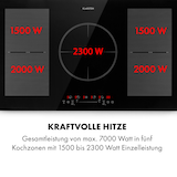 thumbnail of Delicatessa 90 Flex Einbaukochfeld Induktion 5 Zonen 7400W Autark Schwarzes Glas