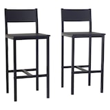 thumbnail of Set 2 Sgabelli colore NERO Mod. LIGNANO moderni e comodi seduta altezza 67 cm by Yelloo