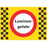 thumbnail of Lawinengefahr Schild A4 (210x297mm)