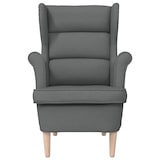 thumbnail of vidaXL Fauteuil 74x84x100 cm stof donkergrijs