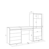 thumbnail of Schuhschrank, Platzsparender Schrank, 187x35x145 cm, Schlafzimmer, Kommode, Frisiertisch, Modern Style, Eiche _ 458_6