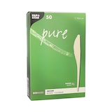 thumbnail of 50 Messer, Papier `pure` 18,6 cm weiss