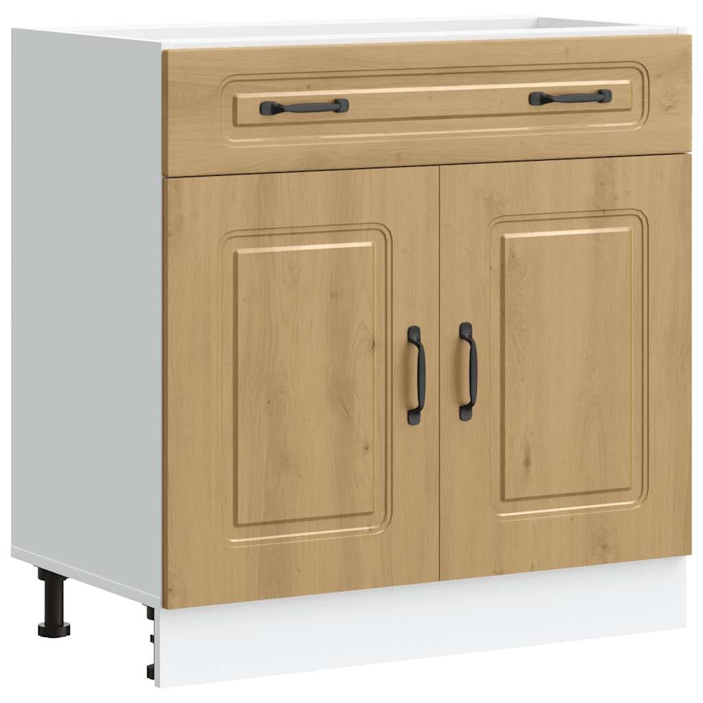 vidaXL Küchenunterschrank Kalmar Artisan-Eiche Holzwerkstoff