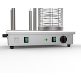 thumbnail of METRO Professional Hot-Dog-Maker mit Brot-Heizstäben GHM2001, Edelstahl / Glas, 54 x 30 x 39 cm, 550 W, lebensmittelecht, mit Tragegriff, silber