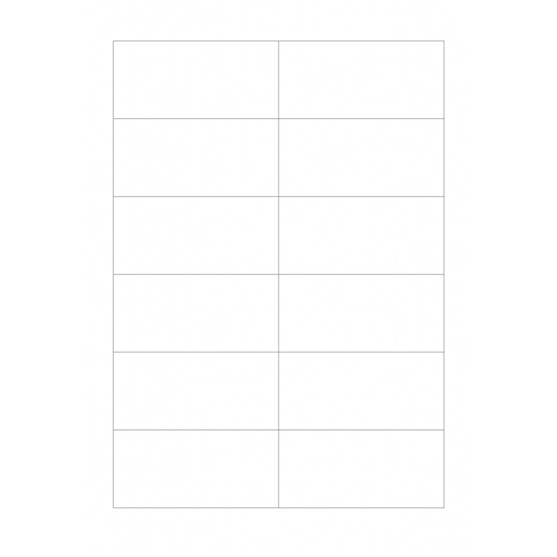 Wasserlösliche Etiketten 105,0 x 48,0 mm(Anzahl Bögen /VPE: 25)