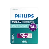 thumbnail of Philips FM64FD00B USB-Stick 64 GB USB Typ-A 3.2 Gen 1 (3.1 Gen 1) Violett, Weiß