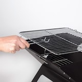 thumbnail of Churrasqueira portátil dobrável retangular preta 45x29x30 cm Aktive