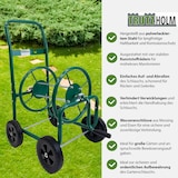 thumbnail of Schlauchwagen Basic 4 Räder 95,5 x 58 cm Stahl, für 50 m 3/4 Zoll Gartenschlauch grün
