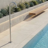 thumbnail of Palau Ducha de Acero Inoxidable Sólo Agua Fría, Para Piscinas, Jardines y Playas, Estructura de Acero Inoxidable AISI 316L, Eje de 6cm de diámetro