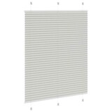 thumbnail of vidaXL Plissee Hellgrau 105x150 cm Stoffbreite 104,4 cm Polyester