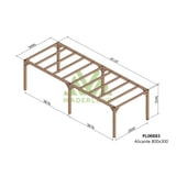 thumbnail of Pérgola de Madera Laminada Alicante (Maderland) - Gardeneas