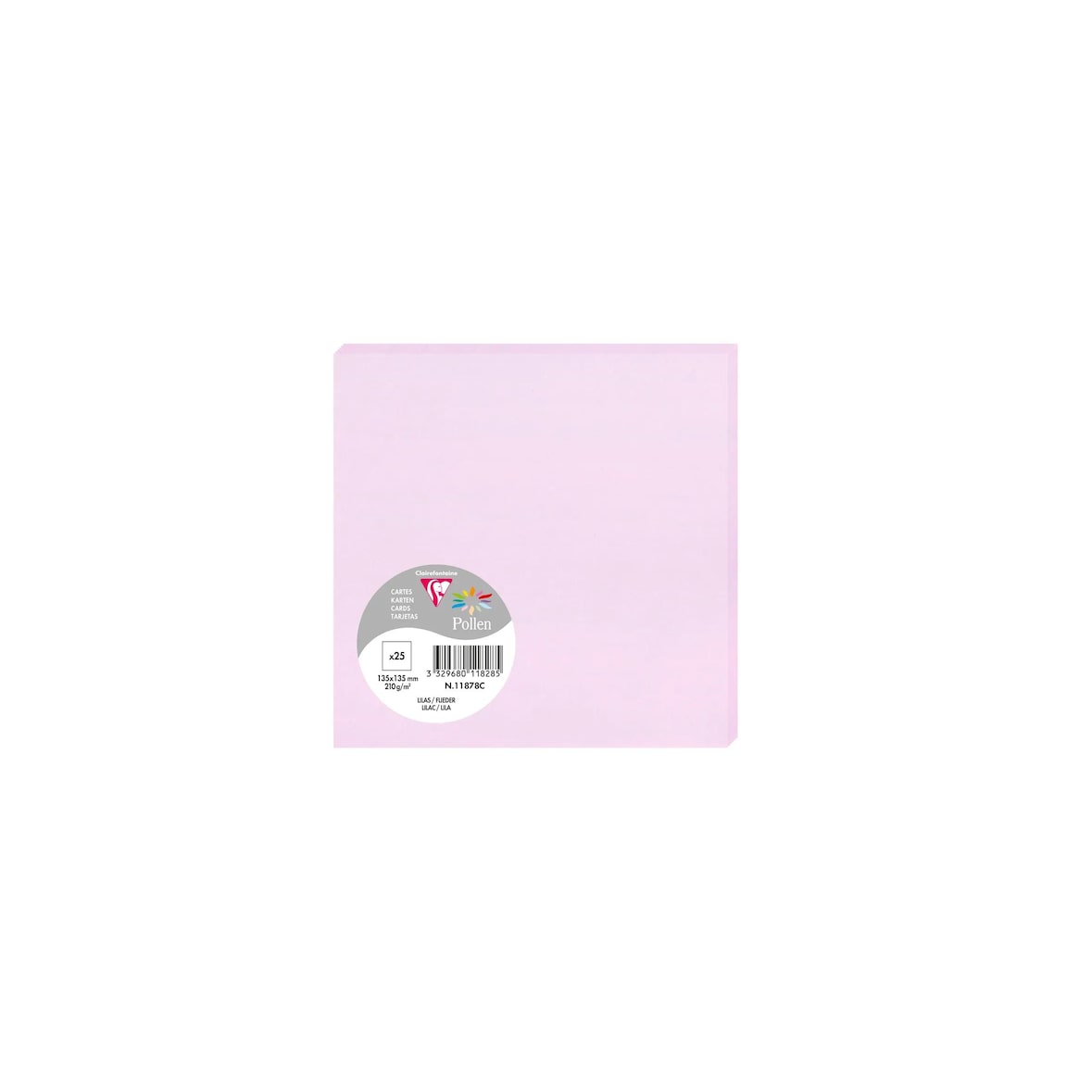 Pollen 250x Karte Pollen 135x135mm 210g - Flieder 11878C