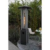 thumbnail of APANA Gasheizer 12,5 kW Bellamente Cristal praktischer Gasheizstrahler für Terrasse Garten Balkon mit Umkippsicherung & Abschaltautomatik in schwarz