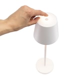 thumbnail of Securit® Lampe de table LED sans fil "Féline" - Blanc - Intérieur/Extérieur - Câble magnétique inclus