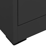 thumbnail of Décoshop26 - Büroschrank mit Schubladen 2 Schubladen 46 x 62 x 72,5 cm anthrazitfarbener Stahl DEC024501