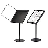 thumbnail of Edimeta Porte-Menu Restaurant 4 x A4 Portrait Noir Martelé sur Pied