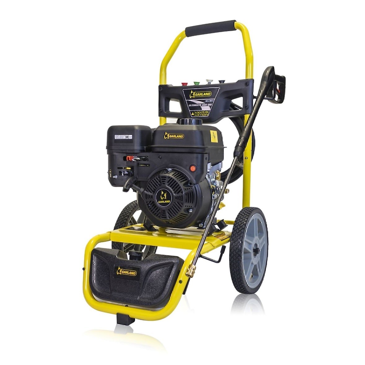 GARLAND ULTIMATE 820QG-V23  Hidrolimpiadora a gasolina 4 T, 207 cc y 5,4 CV. 250 bar, 600 l/h. Lanza de acero y 8 m de manguera reforzada