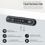 thumbnail of bümö Eckschreibtisch elektrisch höhenverstellbar L-Form: 160 x 160 cm in weiß, Gestell graphit - Stehschreibtisch mit Memory-Steuerung, elektrischer