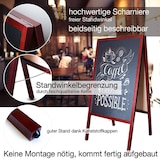 thumbnail of Kundenstopper Kreidetafel - Mit Holzrahmen - Für Innen & Außenbereiche - Braun / 51 x 5,5 x 101,5 cm