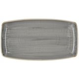 thumbnail of Churchill Rechteckiger Keramikteller Stonecast Grau 35x18,5cm