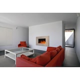 thumbnail of Chemin'Arte Camino elettrico da parete Pure Inox 90 cm con effetto fiamme LED - 044