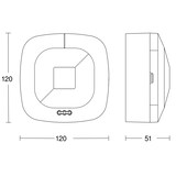 thumbnail of Steinel Präsenzmelder HF 360 AP WS COM1 751302