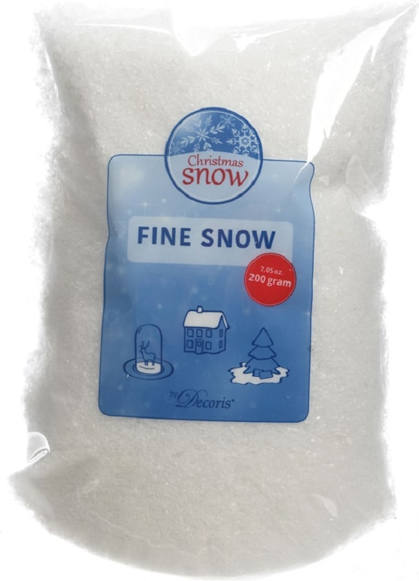 Kunstschnee Schneeflocken fein PE L.24cm B.18cm H.3cm weiß 200 gramm