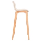 thumbnail of Conjunto de 2 bancos de bar Hover tecido Natura creme