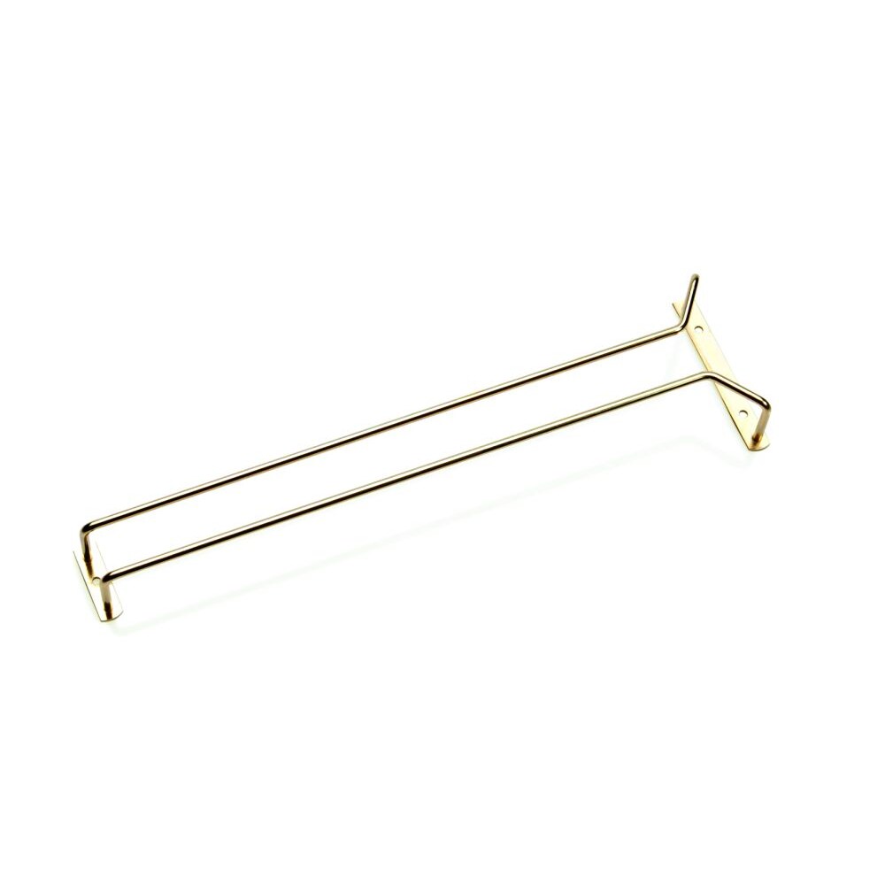 Gläserschiene aus Stahl messingfarbe Länge 41,5 cm