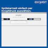 thumbnail of Exquisit START Geschirrspüler 60 cm, 13 Maßgedecke, Unterbaufähig, Startzeitvorwahl, Restlaufanzeige, 7 Spülprogramme, GSP9313-030E weiss