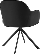 thumbnail of tectake Samt-Drehstuhl Lona mit dicker Polsterung  - 4er Set schwarz/schwarz
