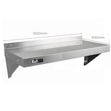thumbnail of 2x KuKoo Wandschap RVS - 100cm x 30cm