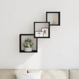 thumbnail of vidaXL Wandplanken kubus 68x15x68cm bewerkt hout zwart eikenkleur