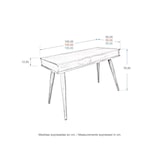 thumbnail of Ócrea Escritorio de gran capacidad con 4 patas XXL- 120 x 55 Cm