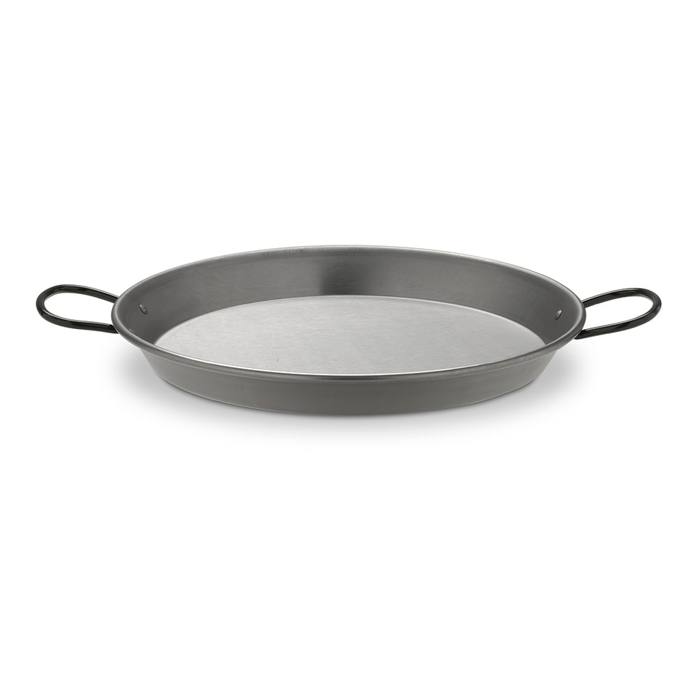Paellera Acero Pulido Para Induccion Y Vitroceramica Ø38Cm (8 Personas). Vaello