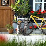 thumbnail of Relaxdays Fahrradständer, Metall Bodenparker für 2 Räder, bis 60mm Reifenbreite, HBT: 57 x 60,5 x 55 cm, Indoor, schwarz