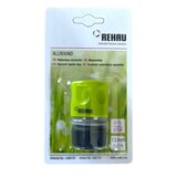 thumbnail of Rehau - Slangstuk - 2 x  Waterstop - Tuinslang aansluiting - Voor 12 en 13 mm slang 1/2" - Schuifkoppeling