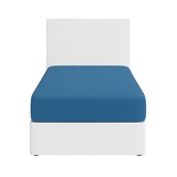 thumbnail of Benetton - Conjunto de 2 lençóis com elástico medindo 100x200cm + 30cm para uma cama de 90cm na cor Rainbow Blue.