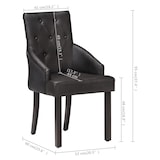thumbnail of vidaXL Eetkamerstoelen 2 st echt geitenleer zwart