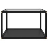 thumbnail of vidaXL Couchtisch Transparent und Schwarz 60x60x35 cm Hartglas