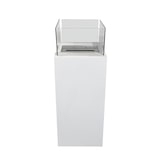 thumbnail of Lareira de piso a bioetanol para interior e exterior Ischia Branco 40x40x115