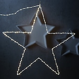 thumbnail of LED Leuchtstern Metallstern 180LED 60cm Weihnachtsstern Timer Innen/Außen